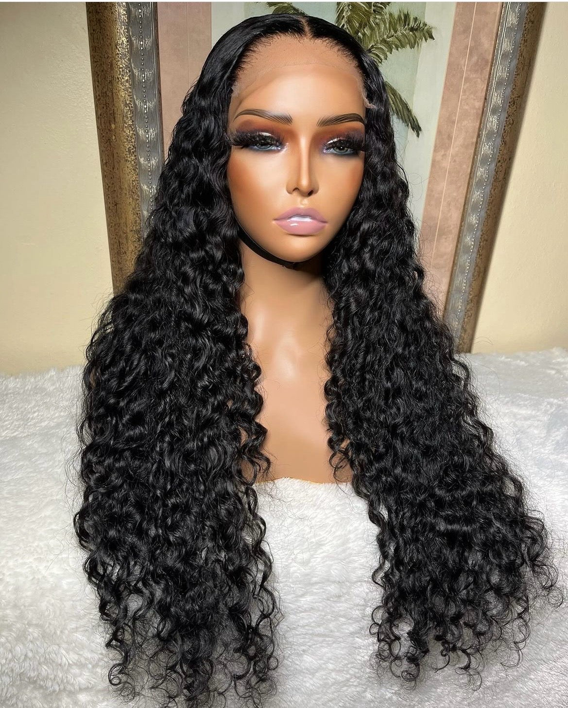 VIRGIN ISLAND CURLY 5x5 HD GLUELESS CLOSURE UNIT