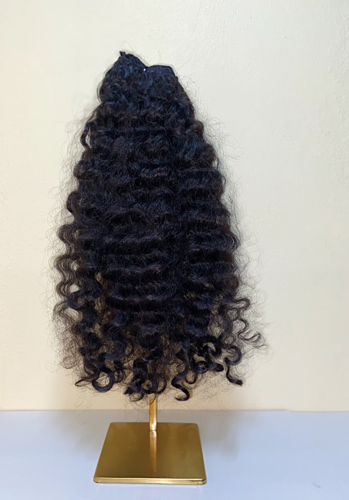 TEASE RAW BURMESE LOOSE CURLY HAIR 3 BUNDLE DEALS